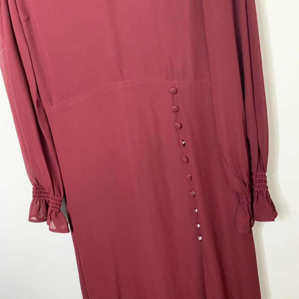 Reformation Burgundy Midi Dress - Picture 10 of 16